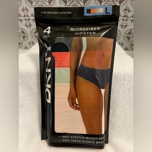 DKNY 4 Pack Microfiber Hipsters